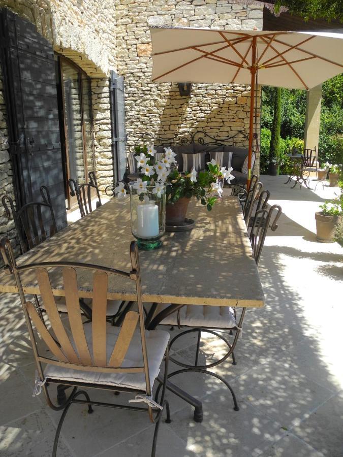Bed and Breakfast Oustau De Piera Gordes Exterior foto